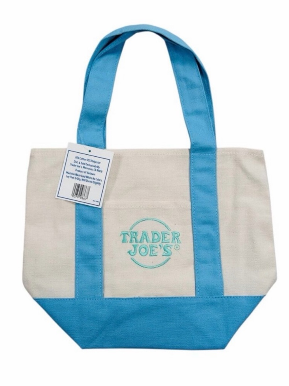 Trader Joe's Mini Pastel Pink Canvas Tote Bag (Limited
2026 Edition)